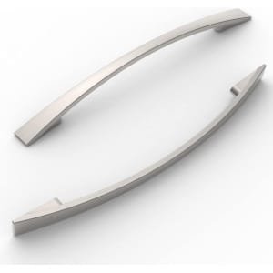 Zeynomax - 6 Stuks Kastknoppen en Deurgrepen van Geborsteld Nikkel voor Keukenkasten - Moderne Handgrepen - 96mm Afstand - Roestvrij Staal - Duurzame Keuken Accessoires