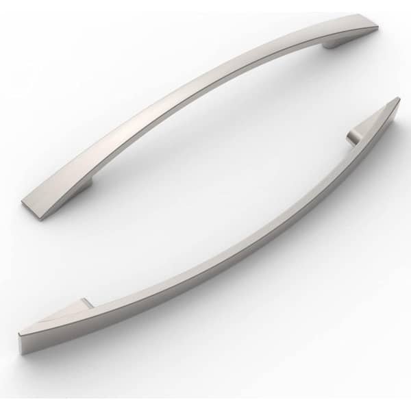 Zeynomax - 6 Stuks Kastknoppen en Deurgrepen van Geborsteld Nikkel voor Keukenkasten - Moderne Handgrepen - 96mm Afstand - Roestvrij Staal - Duurzame Keuken Accessoires