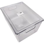Ziva Refrigerator Organizer Bin C1 met Deksel - Koelkast Opbergbak - 293x210x155mm Afmetingen - Voedsel Opbergbox met Deksel - Keuken Organisatie Accessoire - Transparante Opslagoplossing voor Efficiënte Koelkastorganisatie