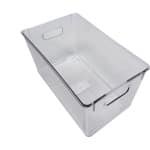 Ziva Refrigerator Organizer Bin C2 - Koelkast Opbergbak - 257x155x135mm Afmetingen - Voedsel Opbergbox - Keuken Organisatie Accessoire - Transparante Gestructureerde Opslagoplossing voor Efficiënte Koelkastorganisatie