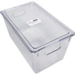 Ziva Refrigerator Organizer Bin C2 met Deksel - Koelkast Opbergbak - 257x155x135mm Afmetingen - Voedsel Opbergbox met Deksel - Keuken Organisatie Accessoire - Transparante Gestructureerde Opslagoplossing voor Efficiënte Koelkastorganisatie