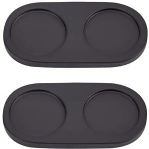 Zout- en Pepermolen Dienblad Set - Houten Pepermolen Rusthouder voor Eettafel - Keuken Accessoires - Woondecoratie - 14,9 x 7,5 cm