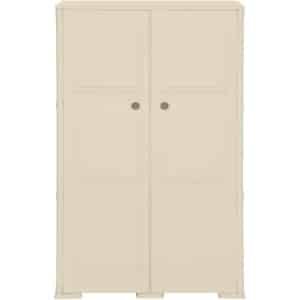 vidaXL Opbergkast hout-look angorawit kunststof Opslagkast - Kast - Opberger - Woonaccessoires - Keuken Accessoires